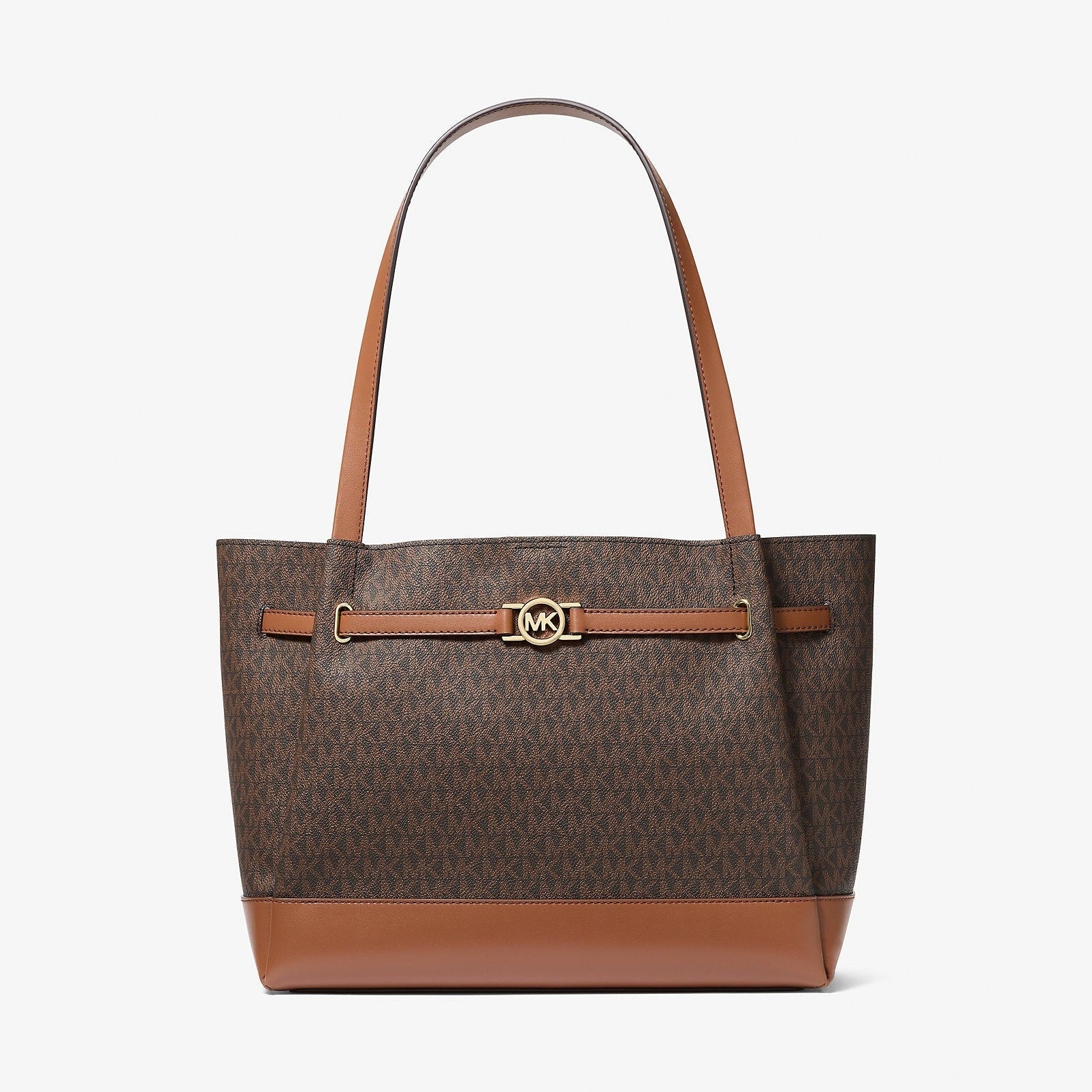 Michael Kors Reed Large Signature Logo Tote Bag Brown