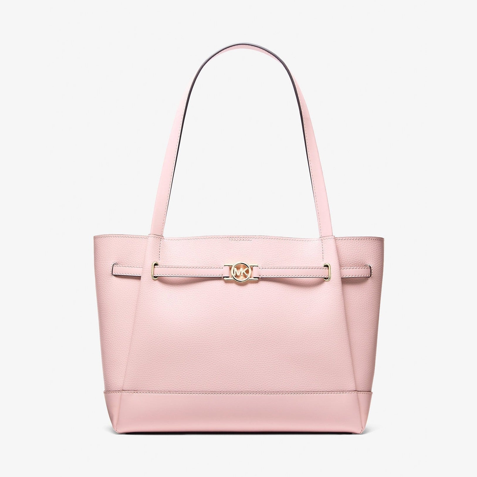 Michael Kors Reed Large Pebbled Leather Tote Bag Powder Blush