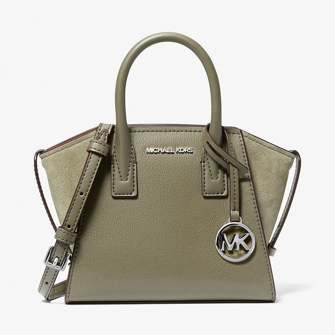 Michael Kors Avril Extra-Small Leather Satchel Thyme
