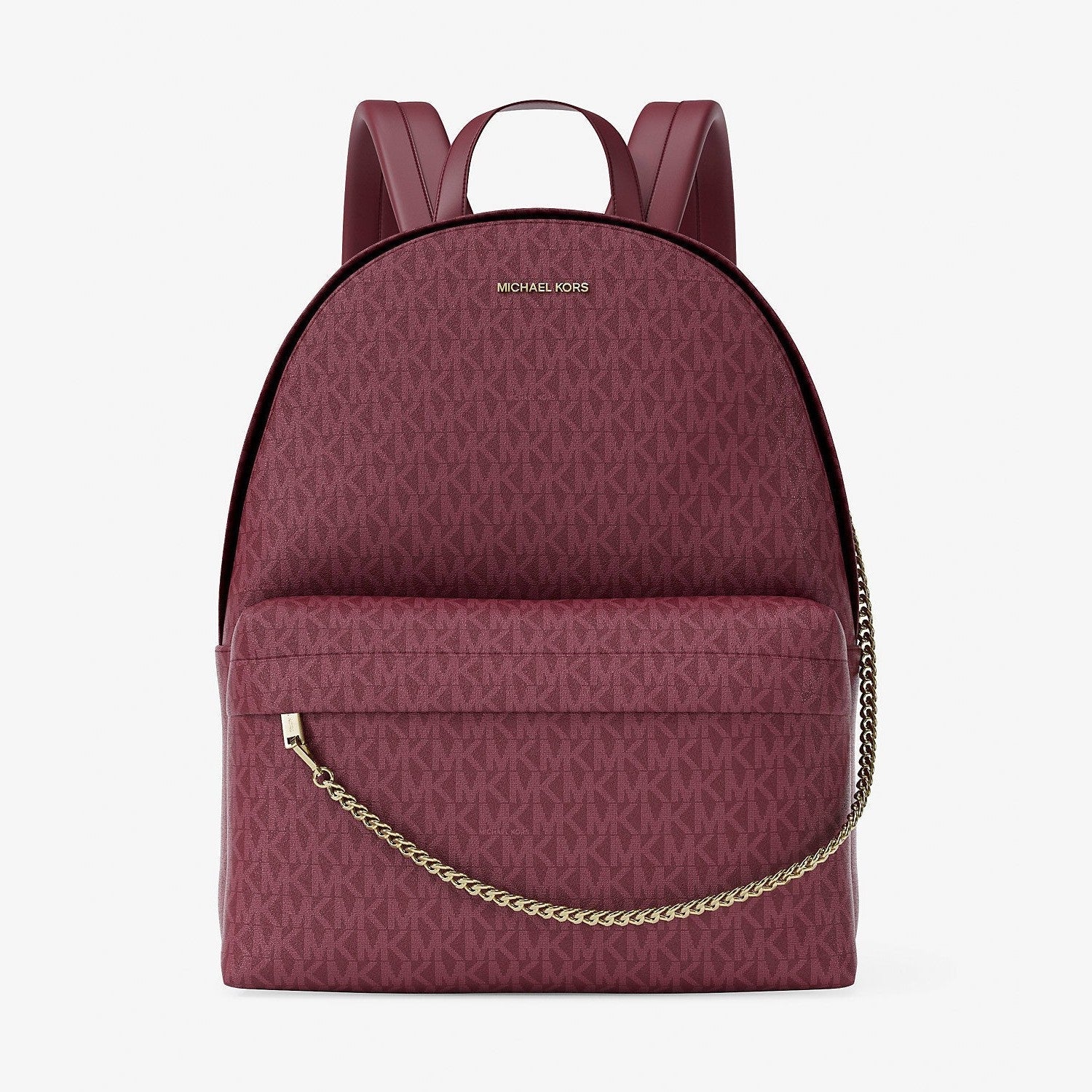 Michael Kors Slater Large Signature Logo Backpack Cherry