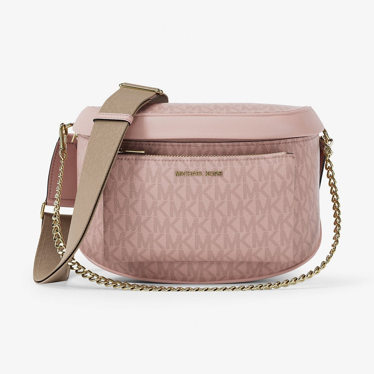 Michael Kors Slater Medium Signature Logo Sling Pack Powder Blush
