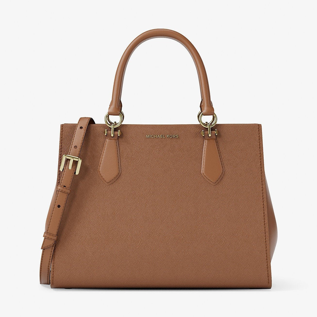 Michael Kors Marilyn Medium Saffiano Leather Satchel Luggage