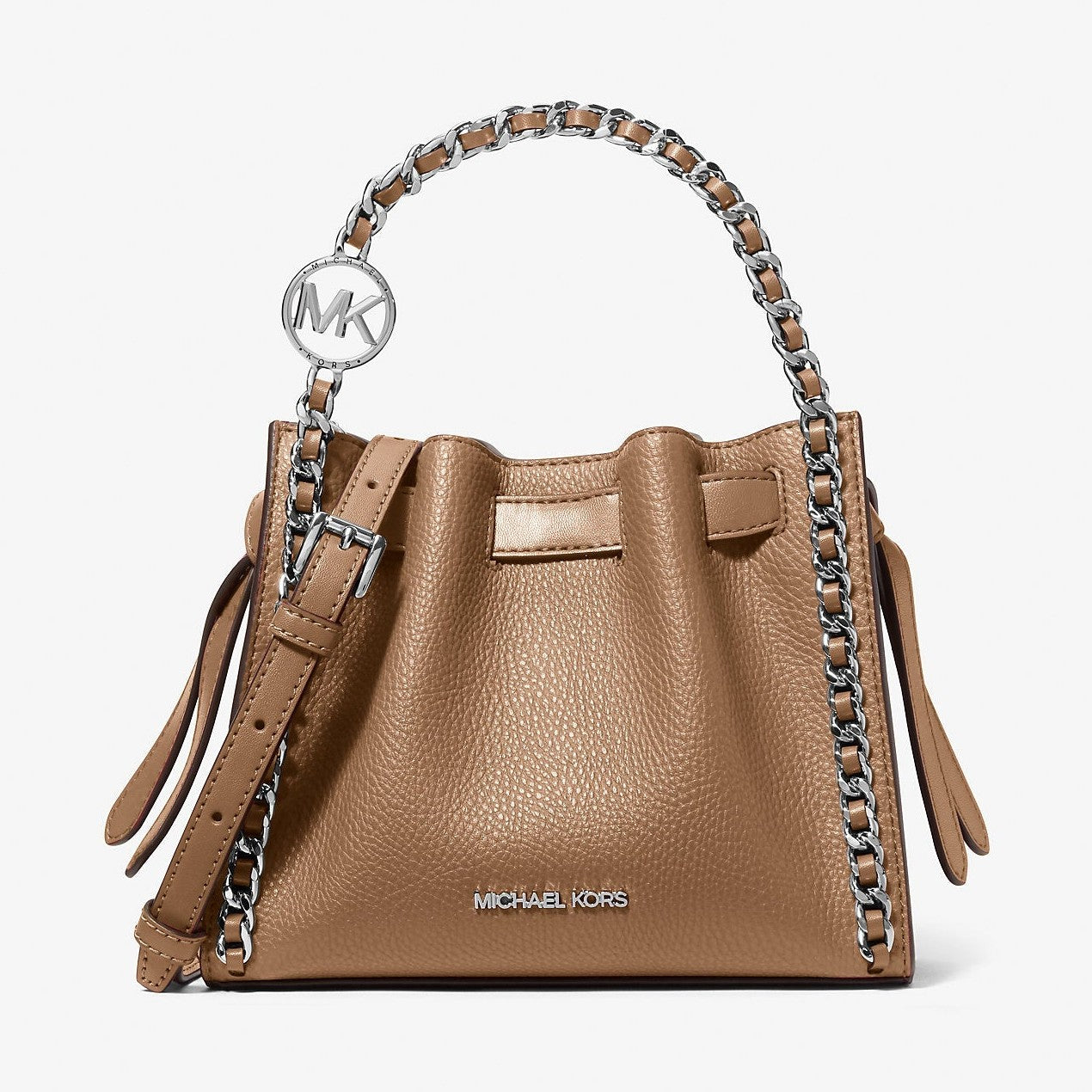 Michael Kors Mina Small Chain Convertible Crossbody Bag Driftwood