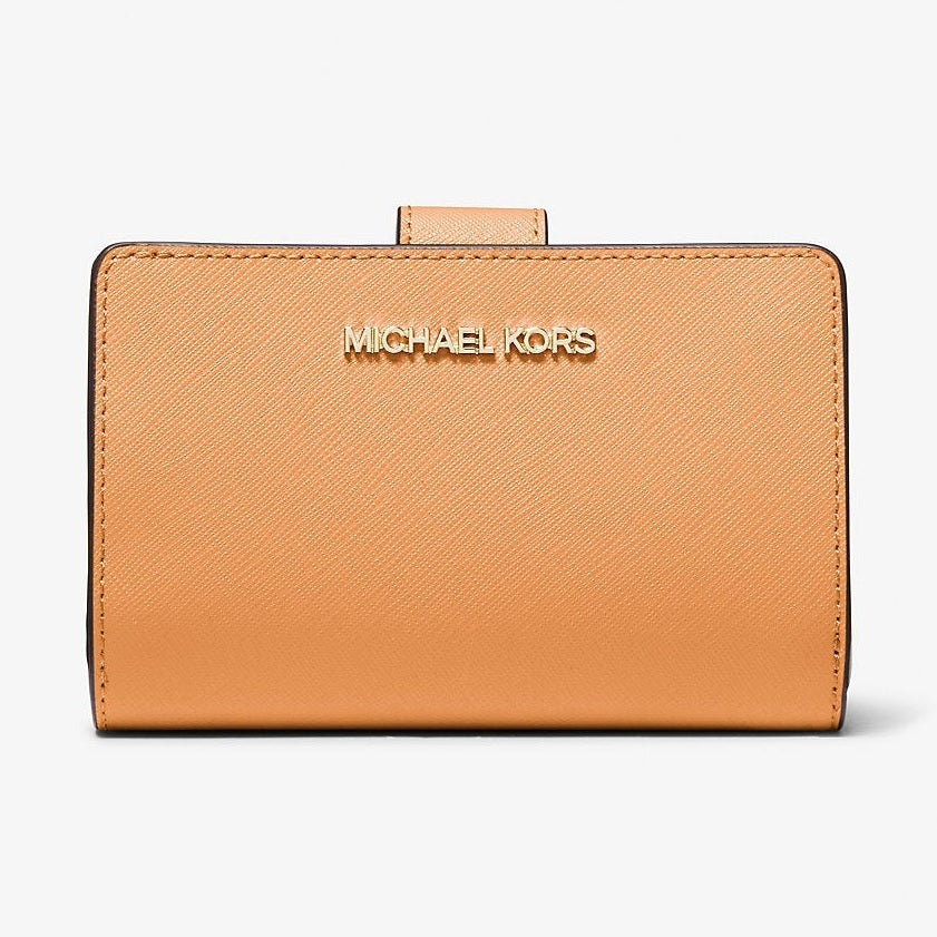 Michael Kors Medium Crossgrain Leather Wallet Cider