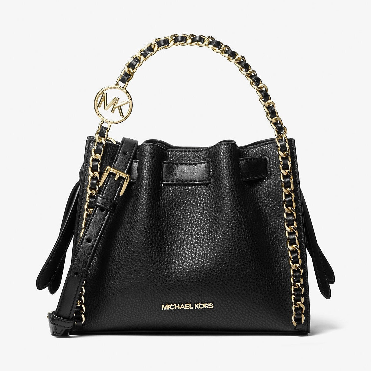 Michael Kors Mina Small Chain Crossbody Bag Black