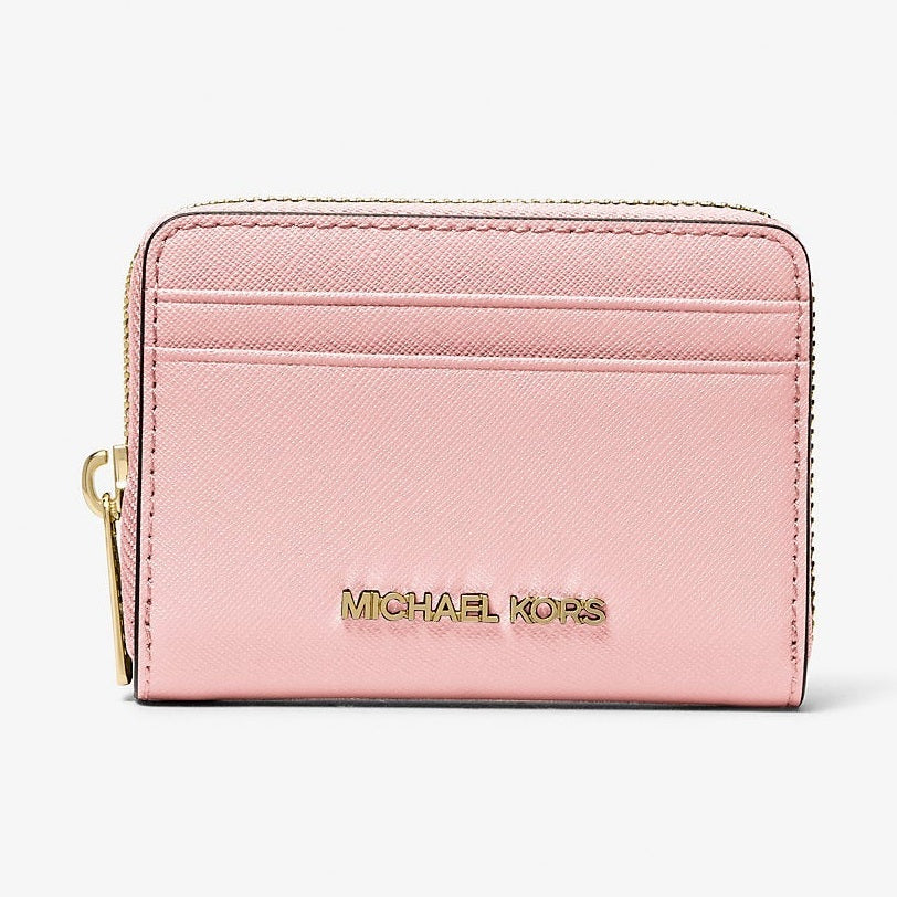 Michael Kors Jet Set Travel Medium Saffiano Leather Wallet Powder Blush