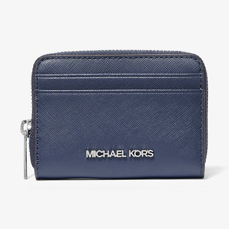 Michael Kors Jet Set Travel Medium Saffiano Leather Wallet Navy