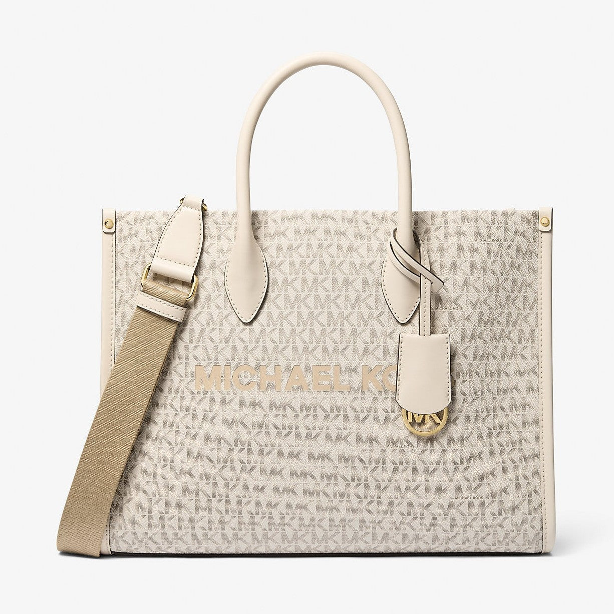 Michael Kors Mirella Medium Signature Logo Tote Bag Lt Crm Multi