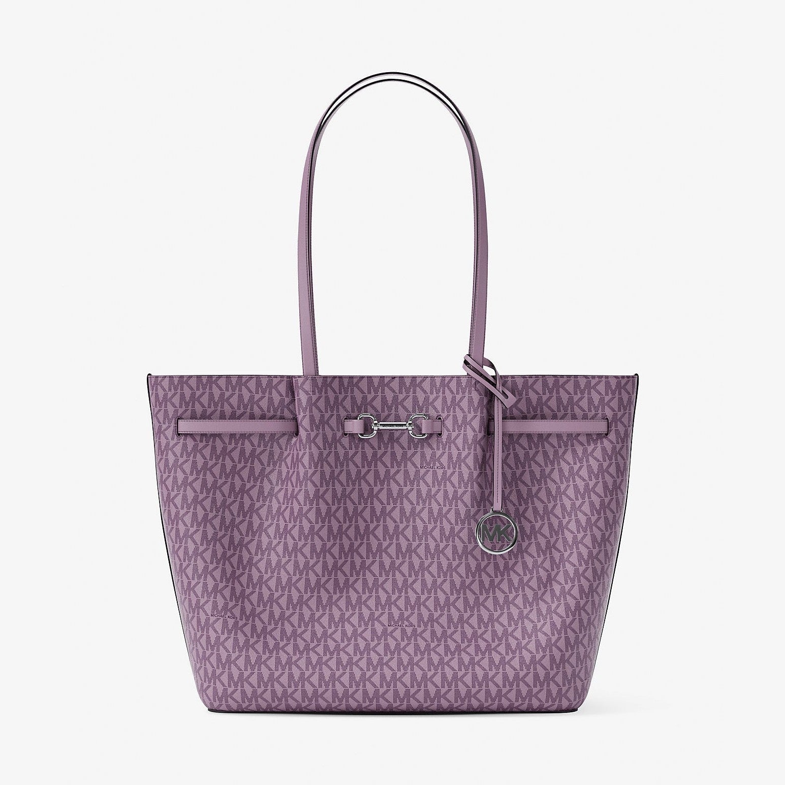 Michael Kors Carson Large Signature Logo Tote Bag Lt Quartz