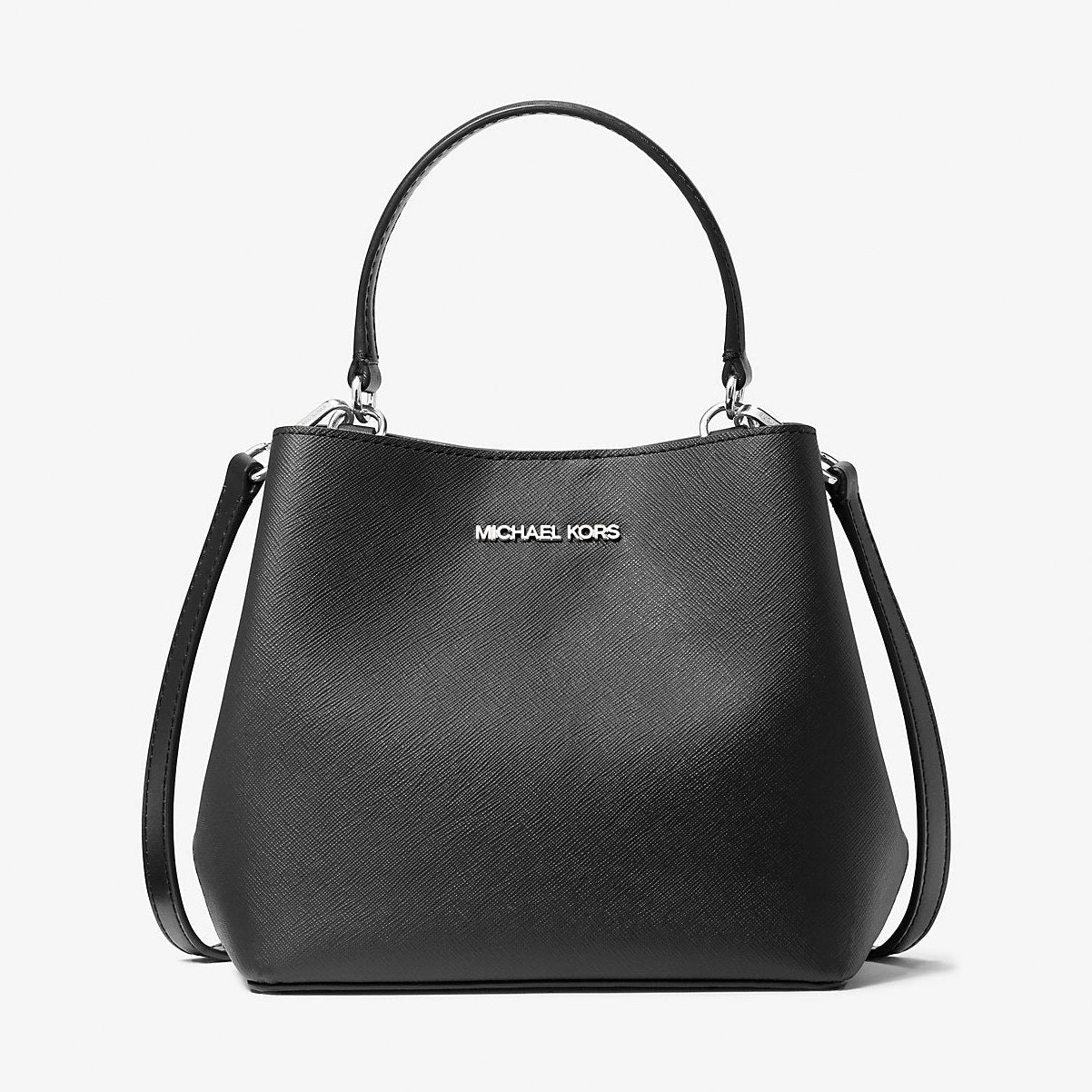 Michael Kors Pratt Small Convertible Shoulder Bag Black