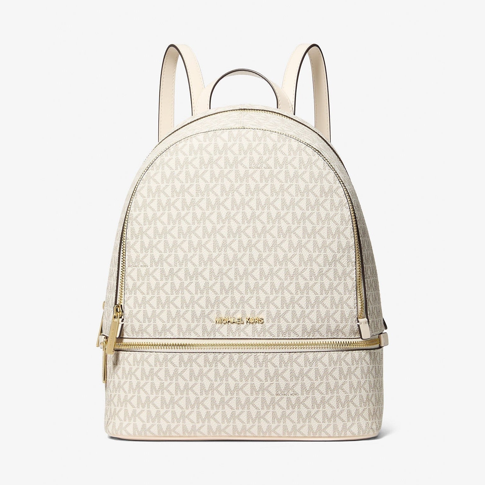 Michael Kors Rhea Medium Signature Logo Backpack Lt Crm Multi