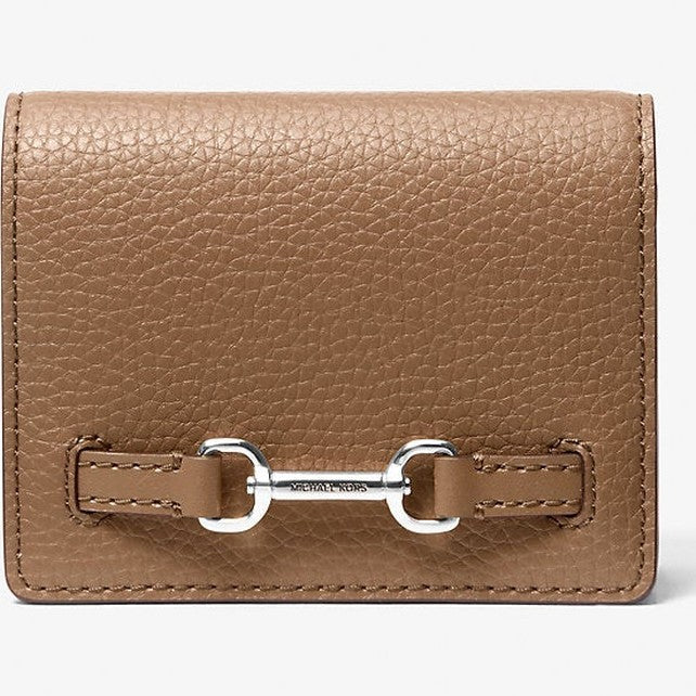 Michael Kors Carson Small Pebbled Leather Wallet Driftwood