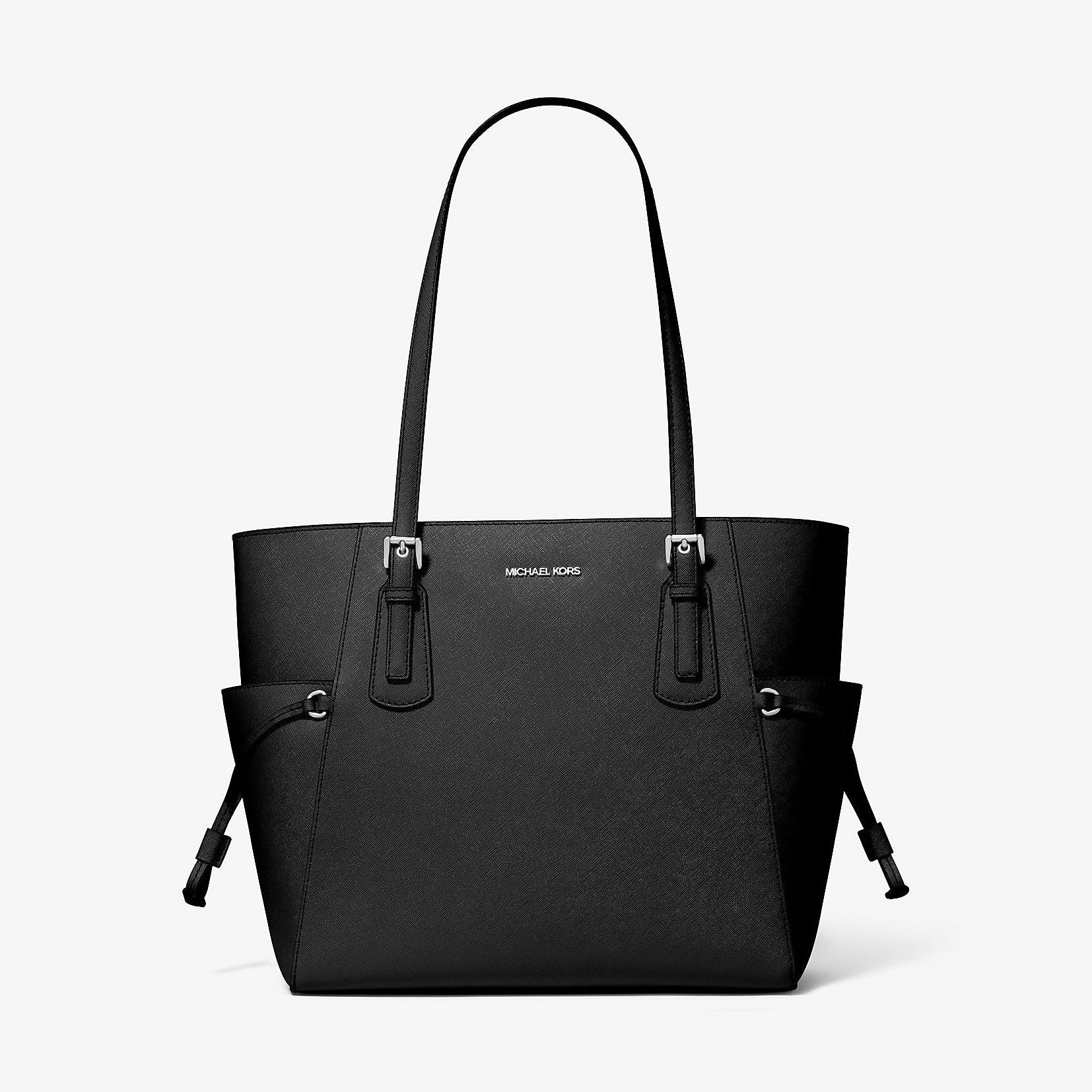 Michael Kors Voyager Large Saffiano Leather Tote Bag Black