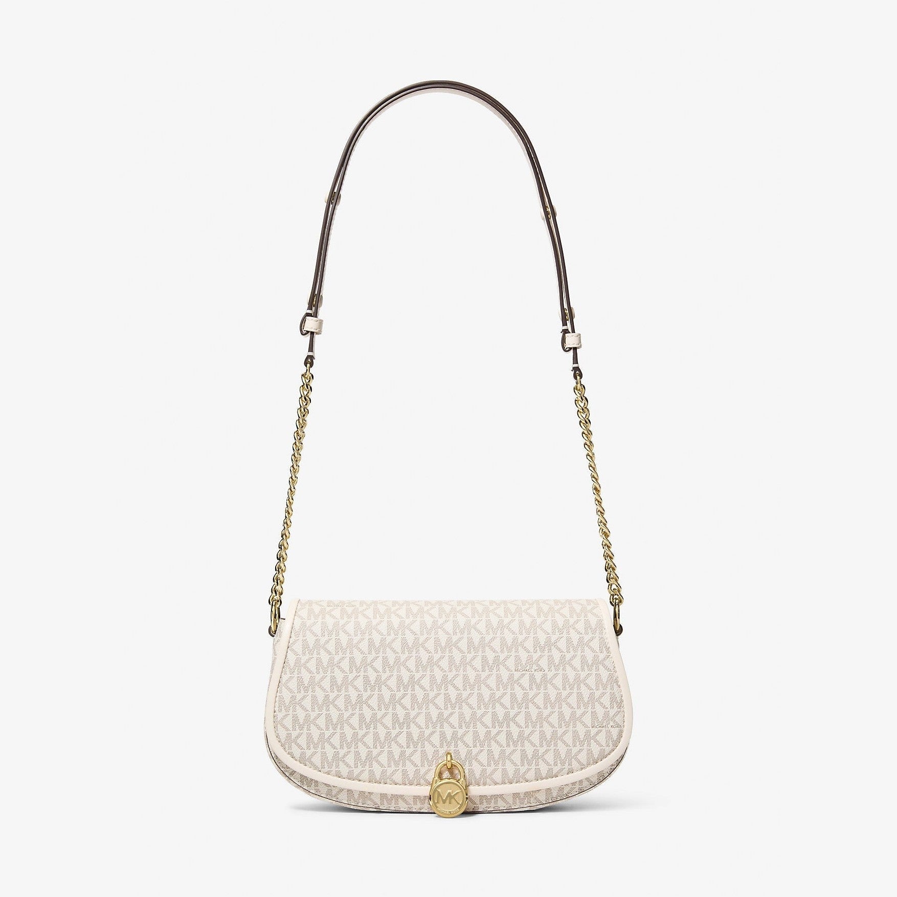 Michael Kors Mila Medium Signature Logo Messenger Bag Lt Crm Multi