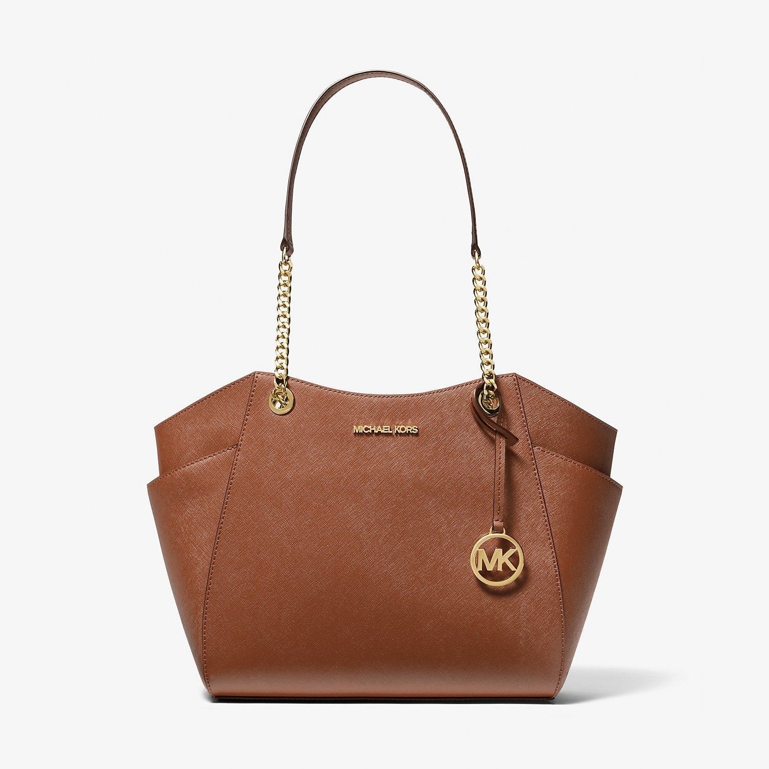 Michael Kors Jet Set Large Saffiano Leather Shoulder Bag Luggage