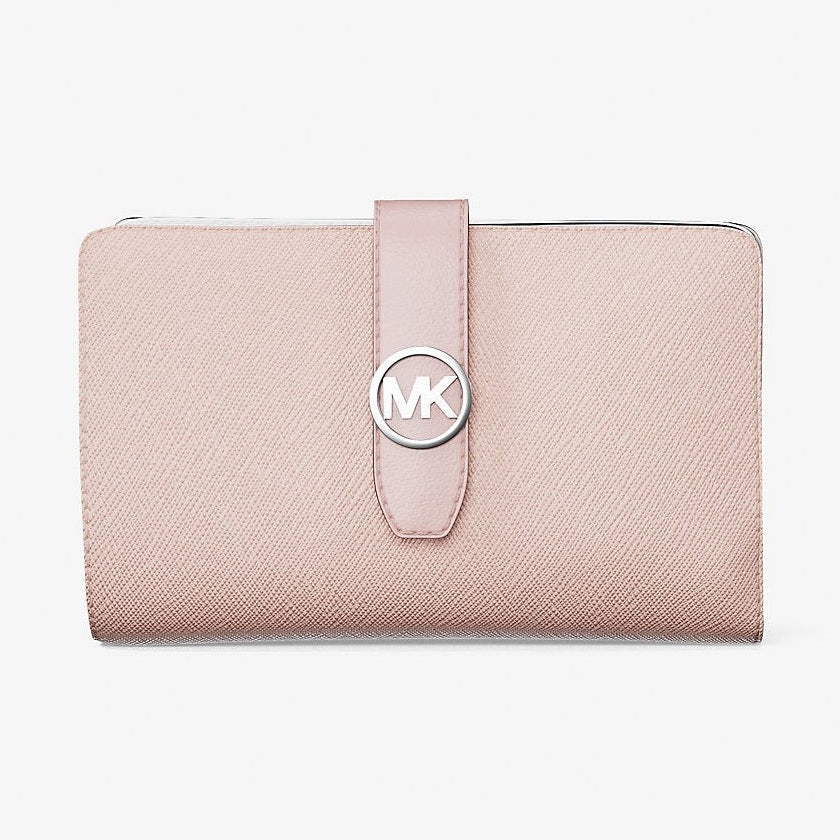 Michael Kors Greenwich Medium Saffiano Leather Wallet Pwd Blsh Mlt