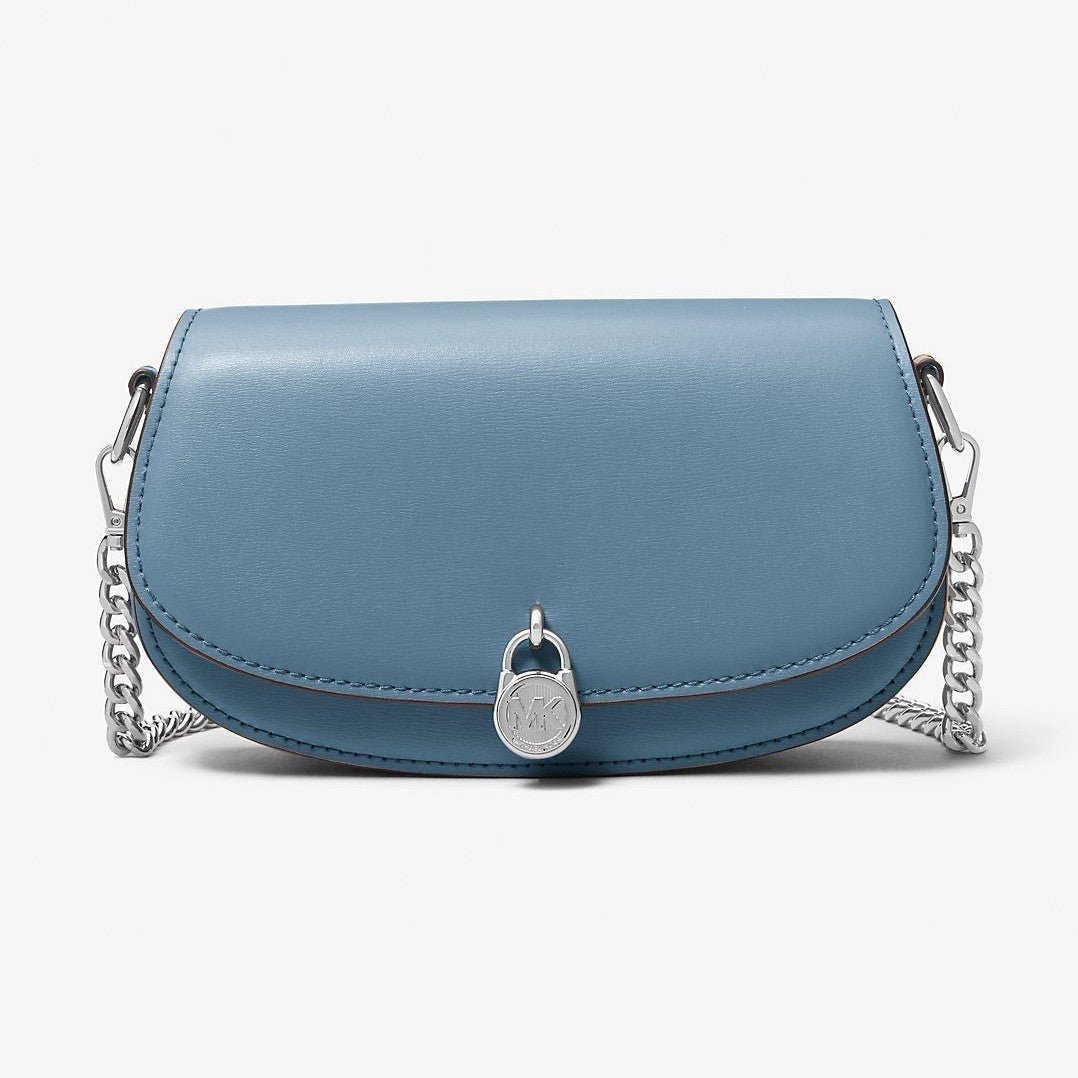 Michael Kors Mila Small Leather Convertible Crossbody Bag Cornflower