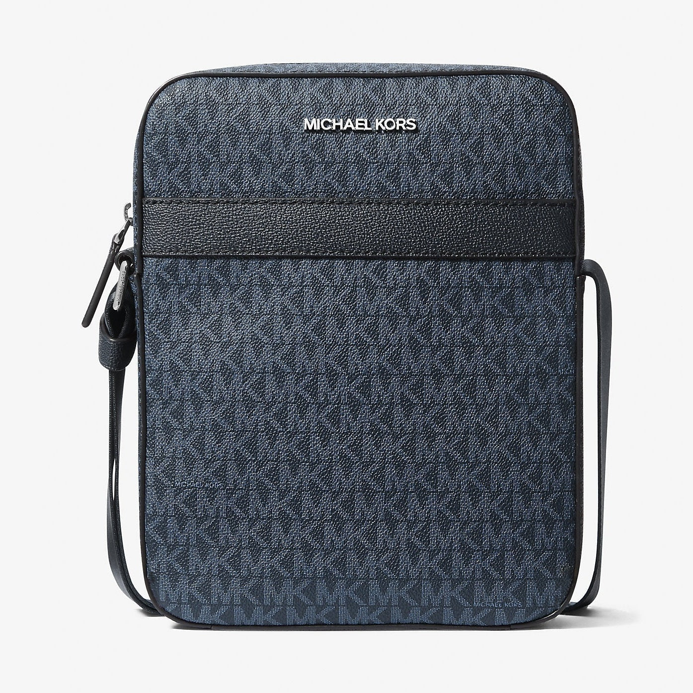 Michael Kors Cooper Signature Logo Flight Bag Admrl-Plblue