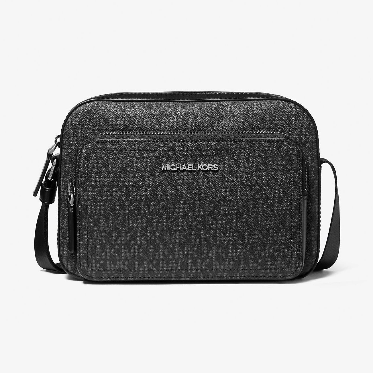 Michael Kors Cooper Signature Logo Utility Crossbody Bag Black