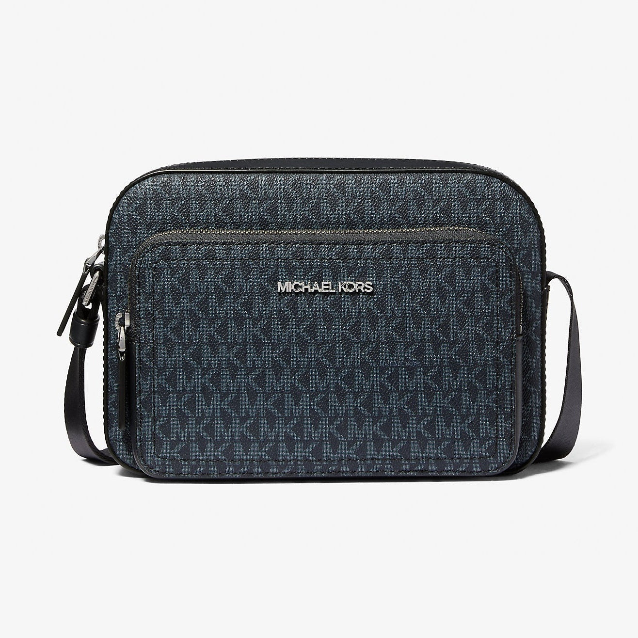 Michael Kors Cooper Signature Logo Utility Crossbody Bag Admrl-Plblue