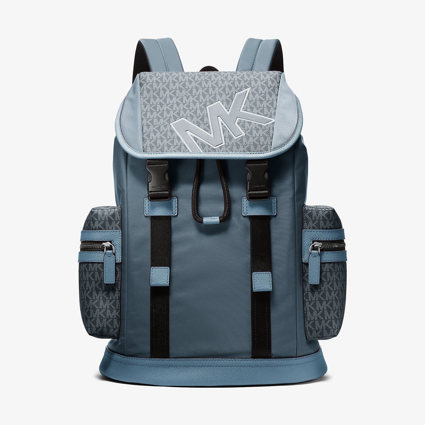 Michael Kors Cooper Signature Logo and Nylon Backpack Cornflower