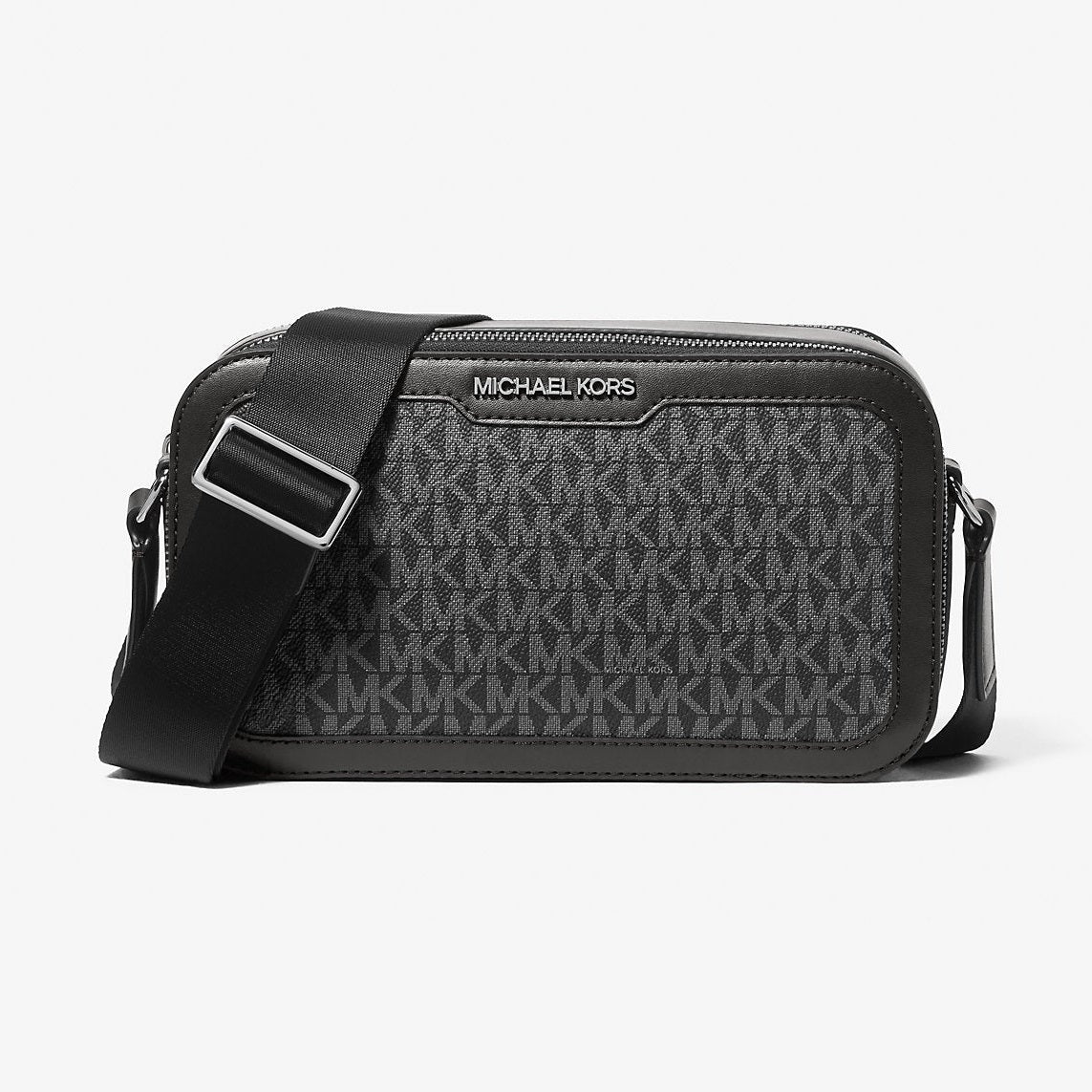 Michael Kors Cooper Signature Logo Crossbody Bag Black