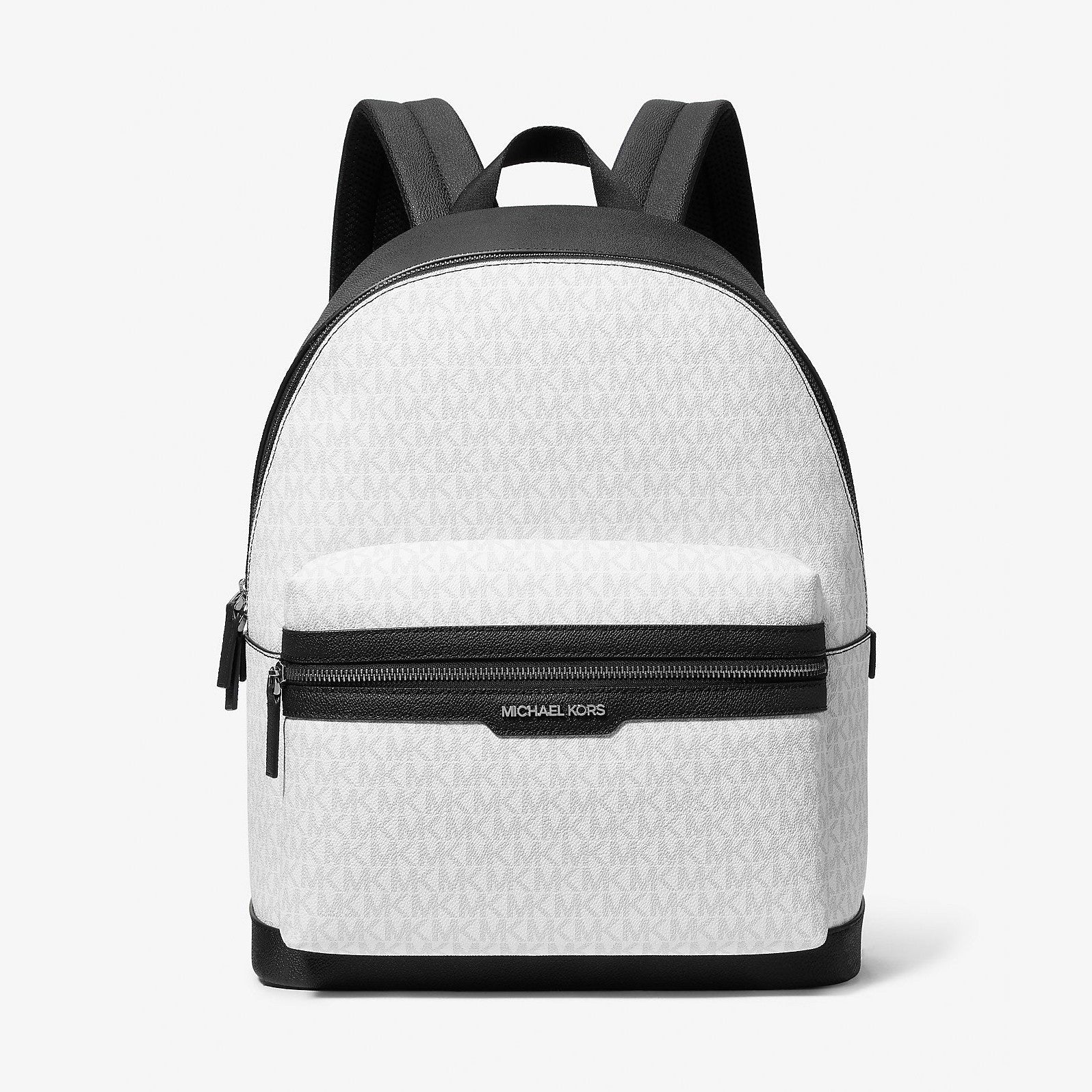 Michael Kors Cooper Signature Logo Backpack Bright Wht