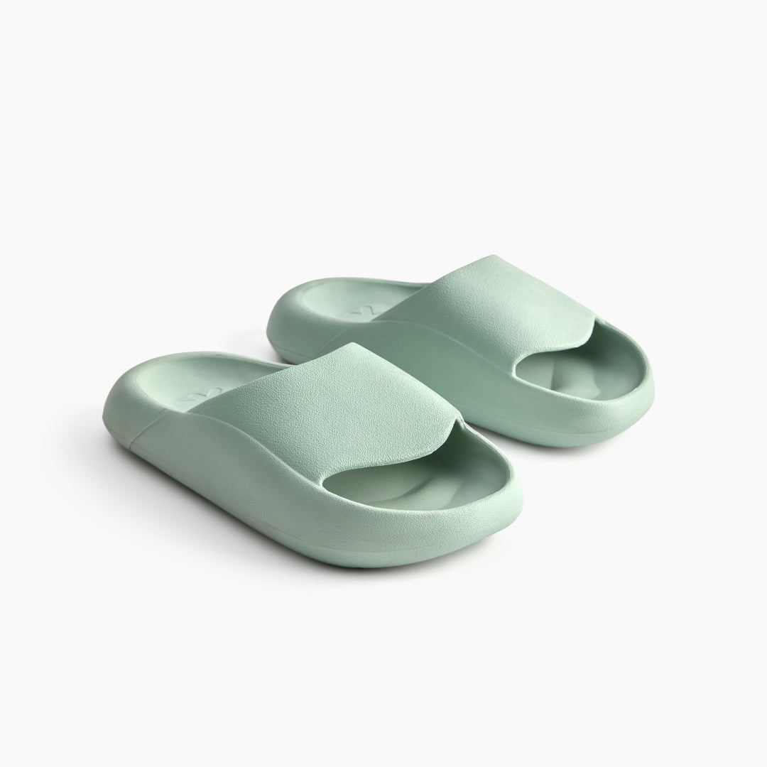 Chutney Green Ludic Sliders offer cloud-like comfort and support