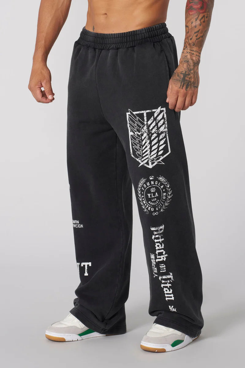 Young La 2128 - AOT© x YLA Baggy Joggers 'Regiment Freedom'