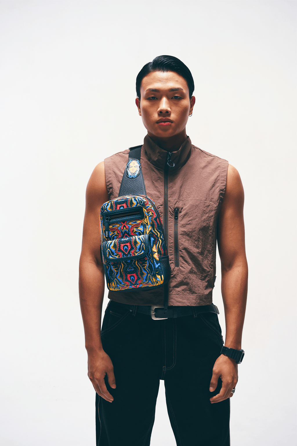 Kosmic Immersion Sling Bag - Noir Men - Fetti