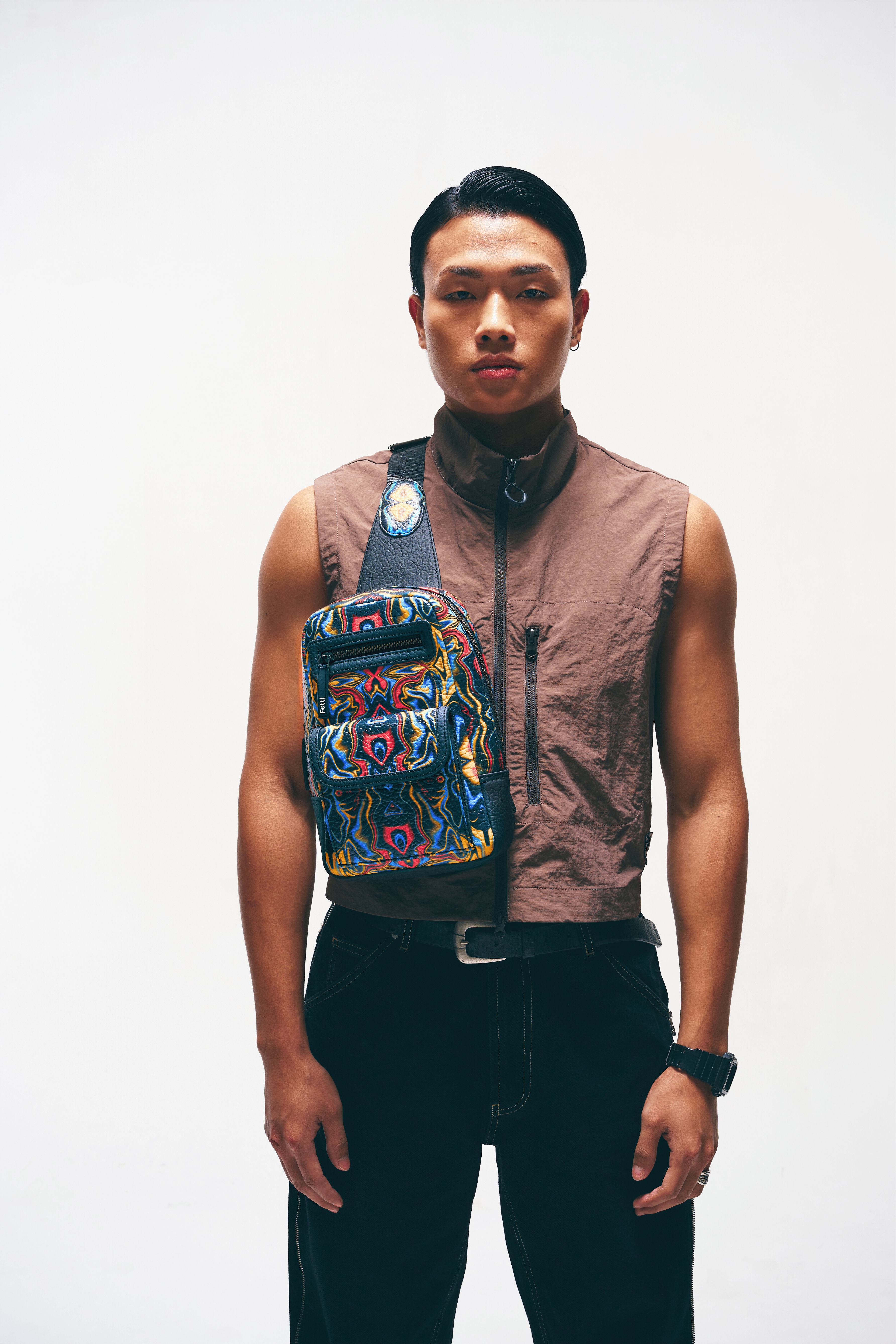 Kosmic Immersion Sling Bag - Noir Men - Fetti