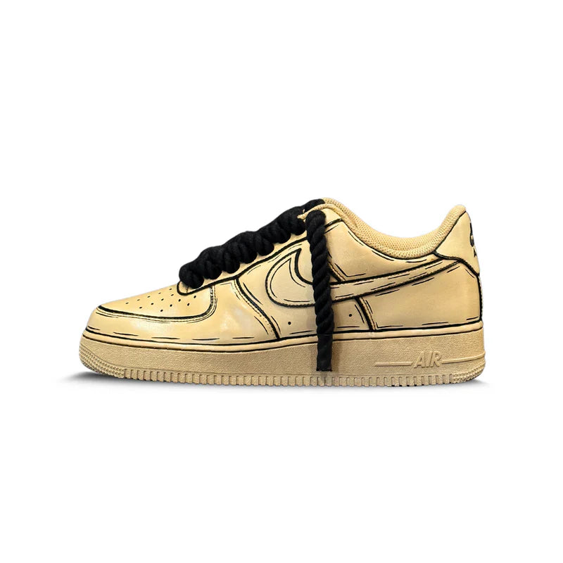 Nike Air Force 1 Low COFFEE BLACK DASH (BLACK ROPE)