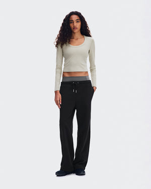 All-Day Ribbed Long-T - Womens