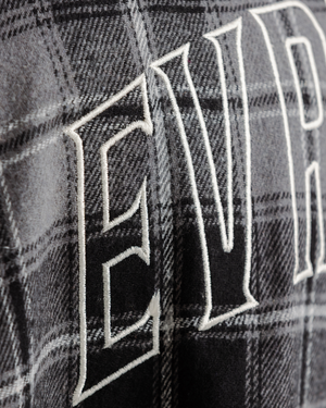 Shredded Checks - Smoke - Evrhood shredded sleeveless check shirt