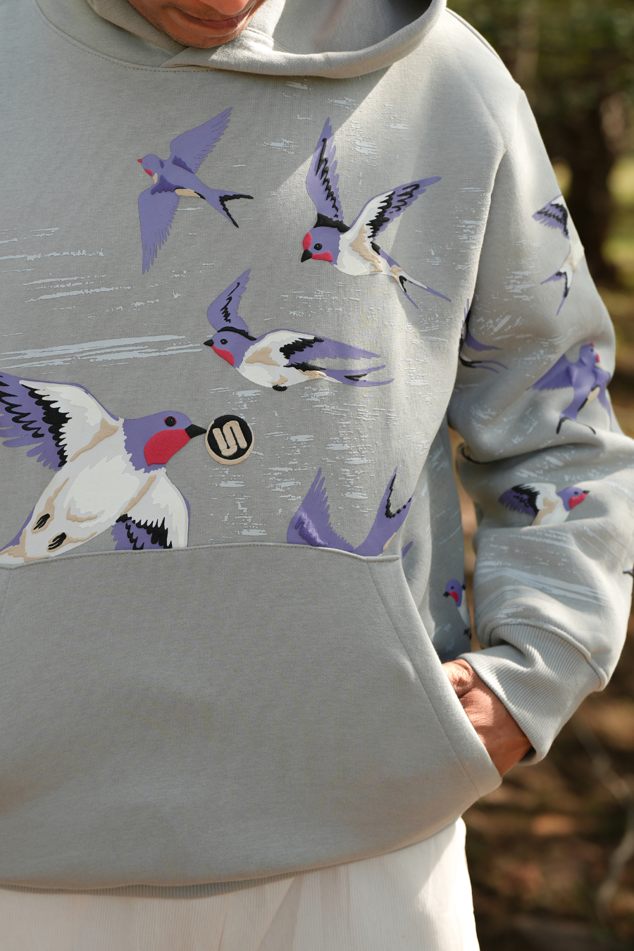 RISE ABOVE GREYWINGS HOODIE