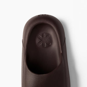 Brown Ludic Sliders with EVA footbed for enhanced relaxation