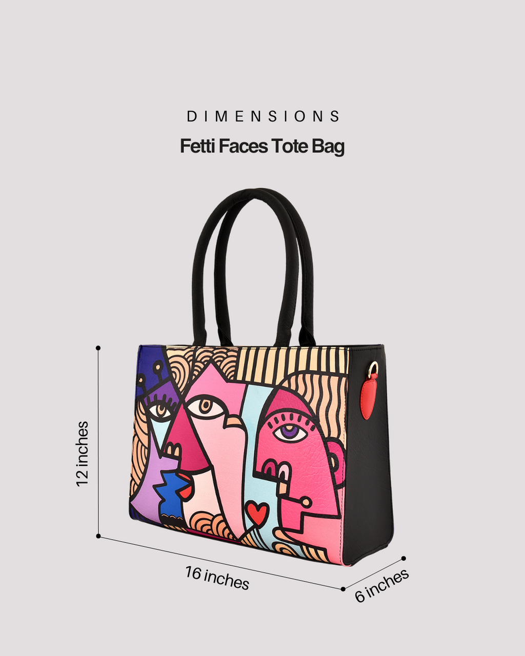 Fetti Faces Pink Tote Bag - Fetti