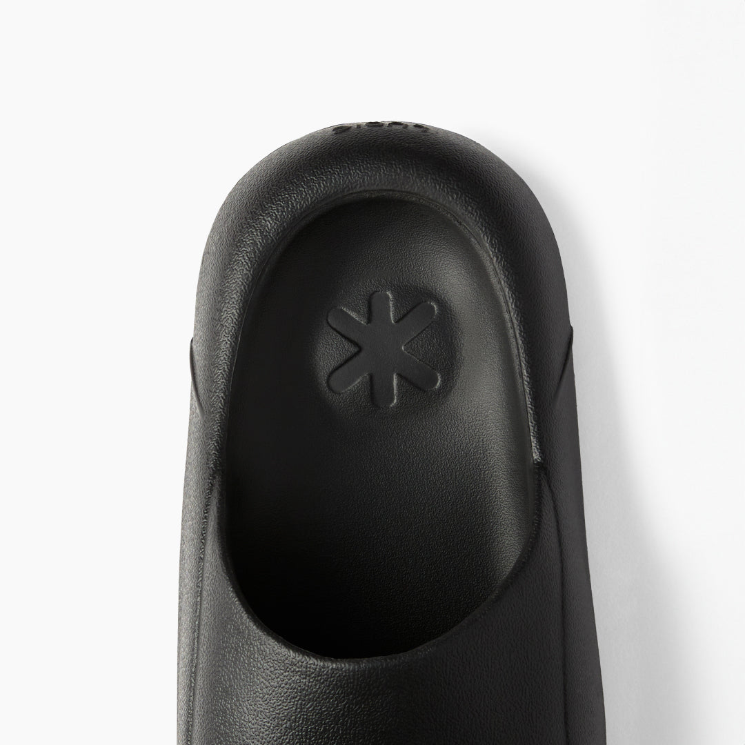 Stylish Black Ludic Sliders designed for muscle recovery