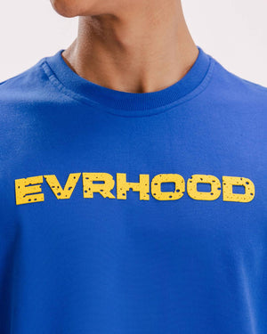 Cheddar Drip - Royal Blue - Evrhood oversized basic t-shirt