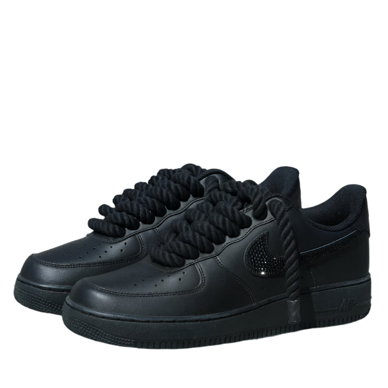 Nike Air Force 1 Low BLACK CRYSTAL SWOOSH V2RL