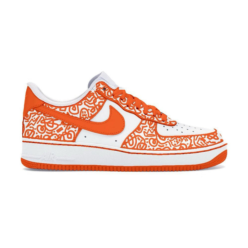 AF1 ORANGE DOODLE