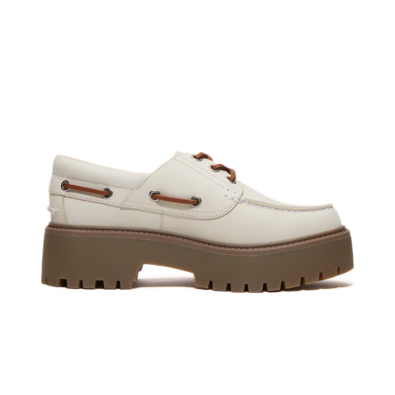 Timberland Stone Street Platform Boat Off-White Nubuck (W)