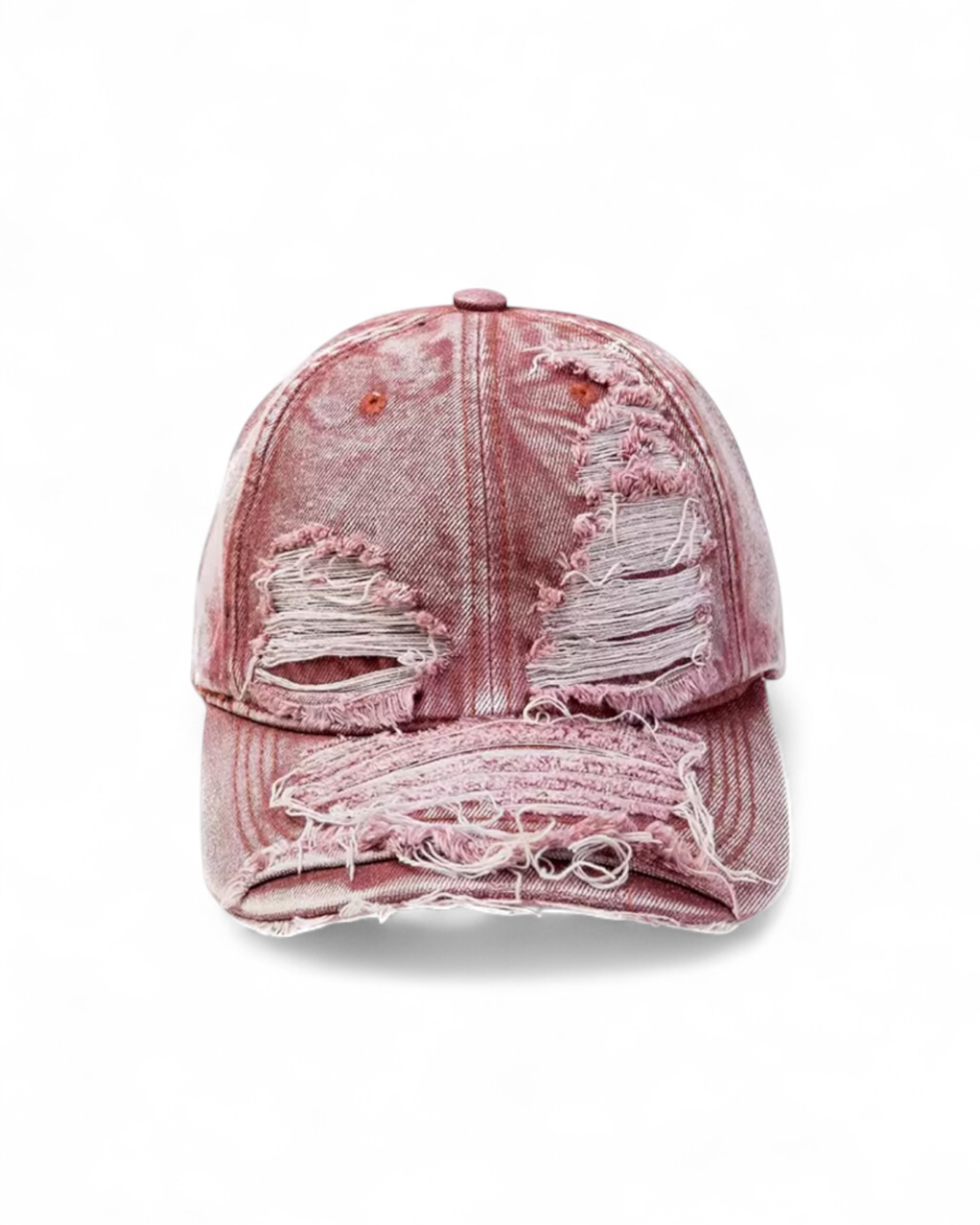 rustic red  Premium Denim Baseball Cap for Men and Women