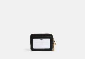 Zip Card Case - Gold/Black