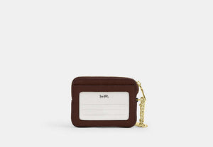 Zip Card Case - Gold/Maple