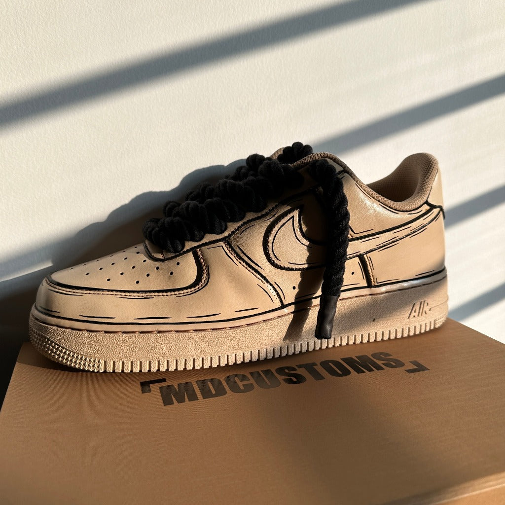 COFFEE BLACK DASH AF1 (BLACK ROPE)