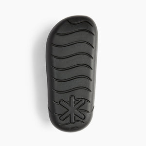 Black Ludic Sliders featuring CloudFrame™ material and EVA footbed