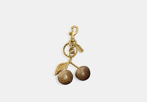 Cherry Bag Charm - Brass/Brass
