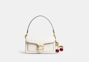 Cherry Bag Charm - Brass/Red Apple
