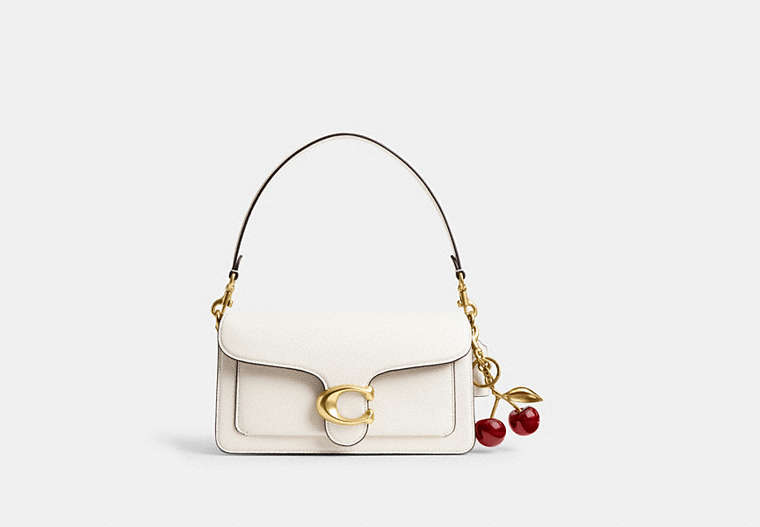 Cherry Bag Charm - Brass/Red Apple
